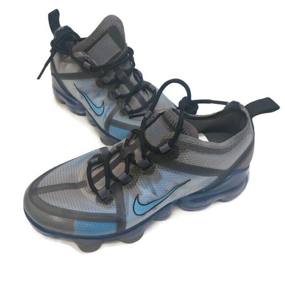Nike Air Vapormax 2019 SAMPLE Gunsmoke LT Blue Black Size 3.5Y Womens Size 5 - Picture 5 of 10